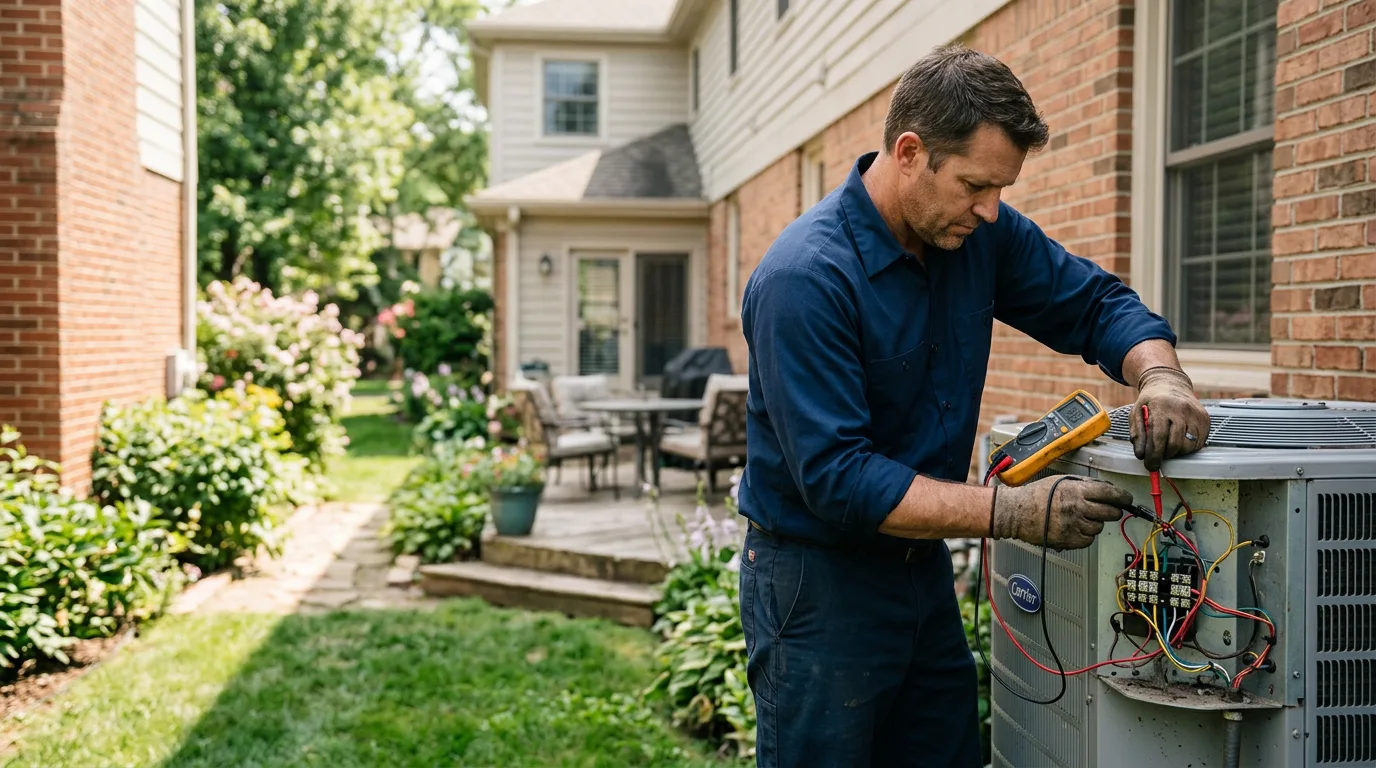 HVAC technician working near Rockville, VA